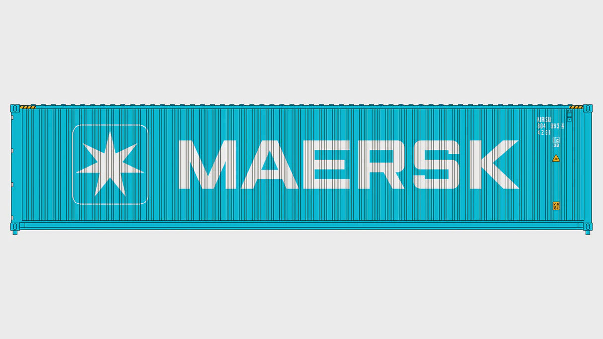 Class One Model Works HO 3-Pack CIMC 40' Corrugated Containers - Maersk Line - 2025 Scheme