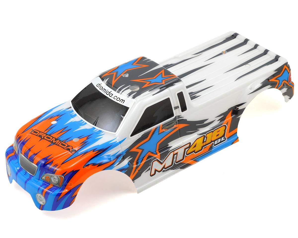 Dromida Body White/Orange w/Decals MT 4.18 BL - DIDC1096
