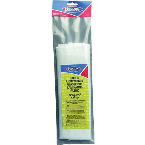 Deluze Materials Lightweight Fiberglass Cloth, 1.5oz,1Sq Meter, White