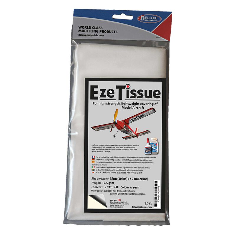 Deluxe Materials Natural EZE Tissue, 30x20, 5pk
