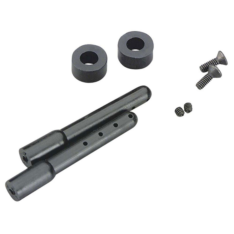Duratrax Nylon Body Post Black 2" (2) - DTXC2612