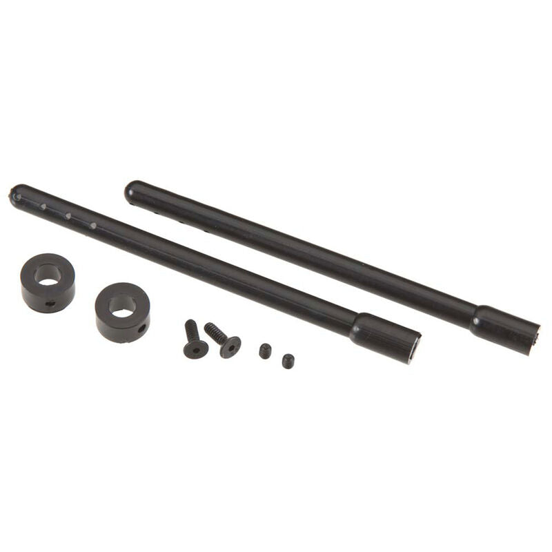 Duratrax Nylon Body Post Black 4" (2) - DTXC2614