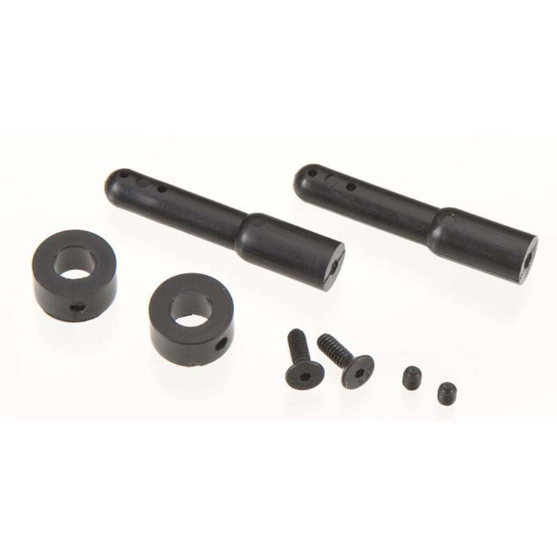Duratrax Nylon Body Post Black 1.5" (2) - DTXC2615