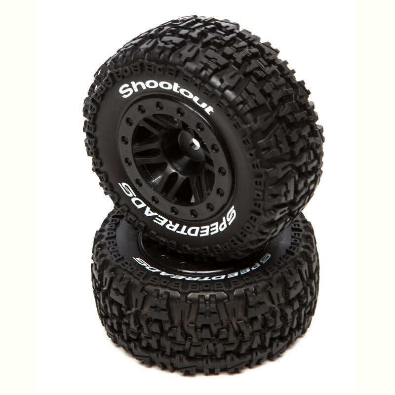 Duratrax SpeedTreads Shootout SCMTD Blk:TRA SL ECX R4X4 F/R