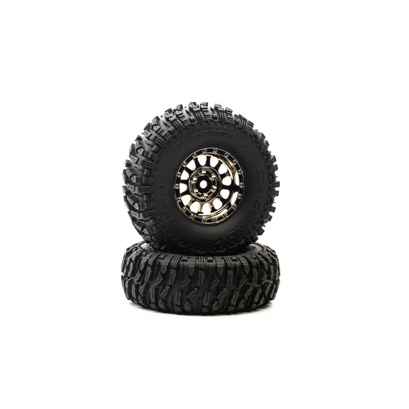 Duratrax Class 1 Ascend CR C3 1.9" Blk/Chr (2) - DTXC4072