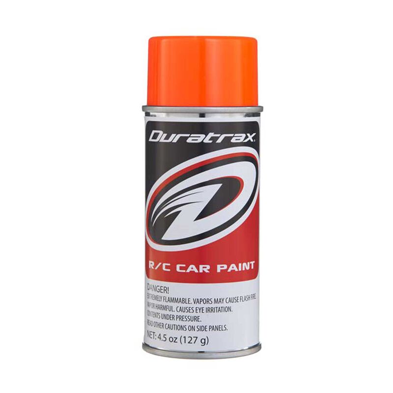 Duratrax Polycarb Spray Fluorescent Orange 4.5 oz - DTXR4278