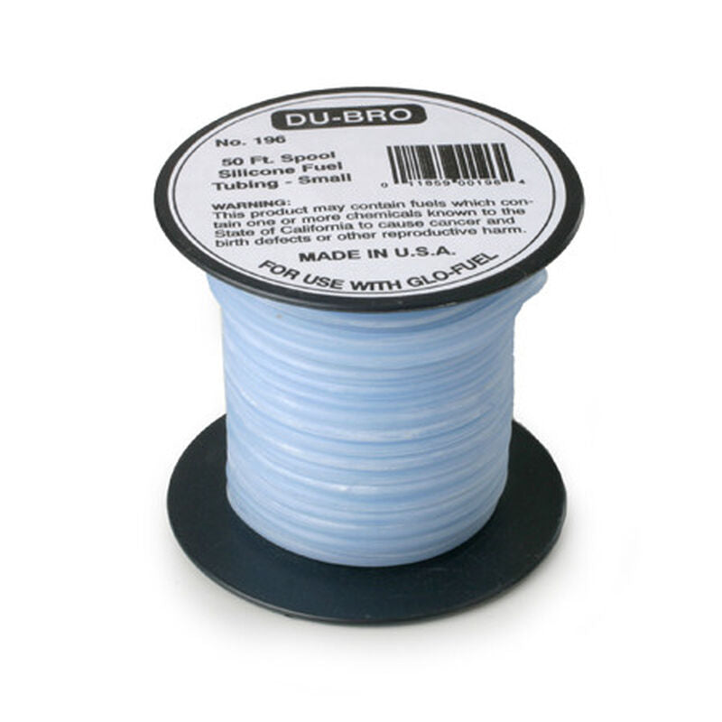 Dubro Silicone Fuel Blue Tubing, Small, Sold per Foot - DUB196