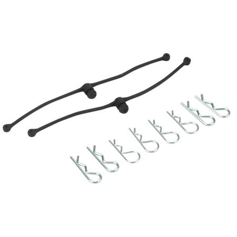Dubro Body Klip Retainer, Black (2) - DUB2245