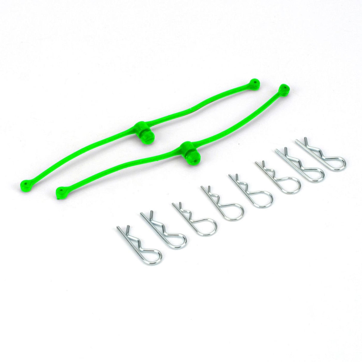 Dubro 2253 Body Klip Retainers ( Lime Green ) - DUB2253