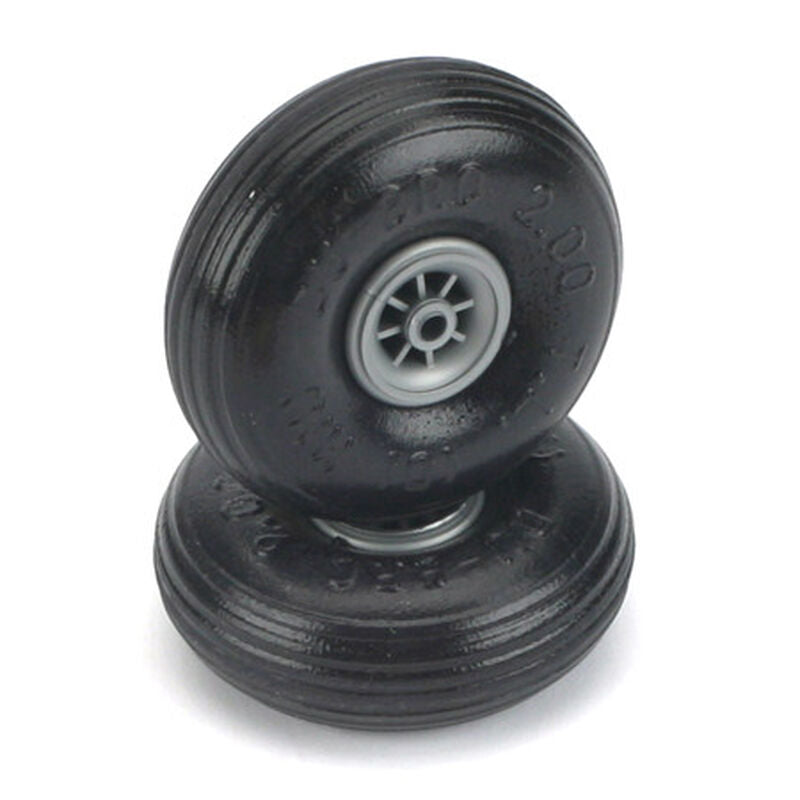 Dubro 225TL Treaded Lite Wheels, 2-1/4" - DUB225TL