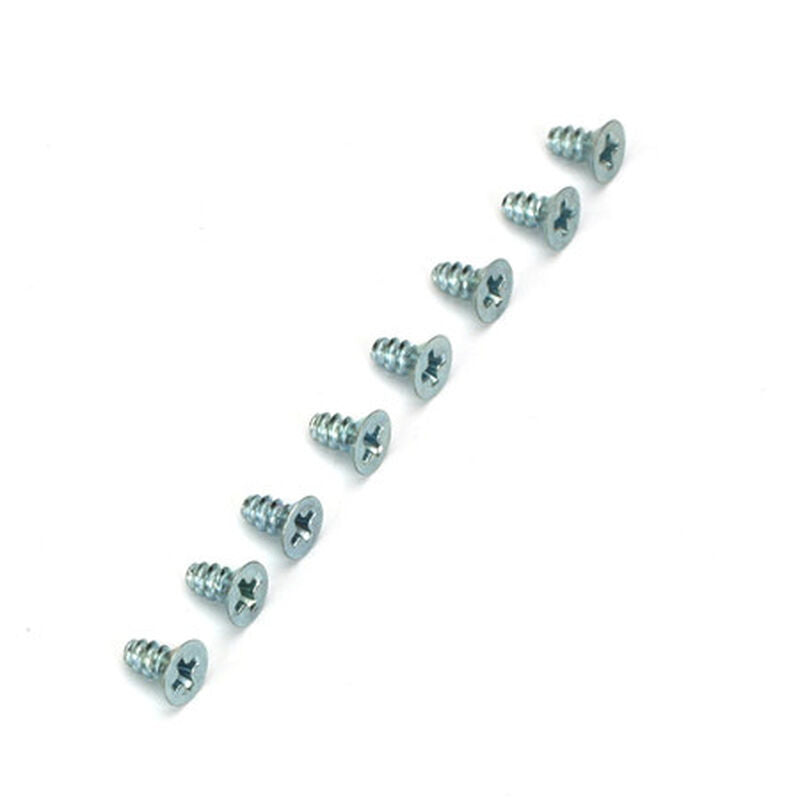 Dubro Flat Head Self-Tap Screws, 3 x 6mm - DUB2295