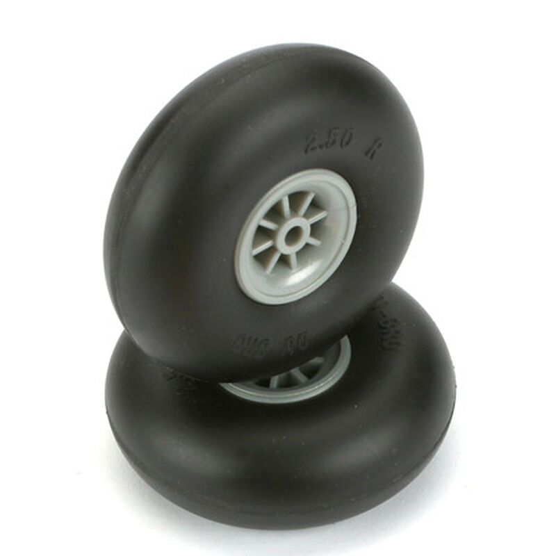Dubro 250R Smooth Wheels (2), 2-1/2" - DUB250R