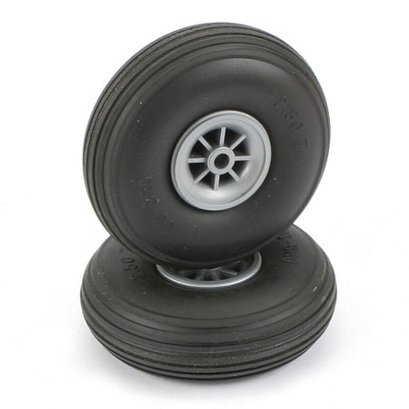 Dubro 250T Treaded Wheels, 2-1/2" - DUB250T