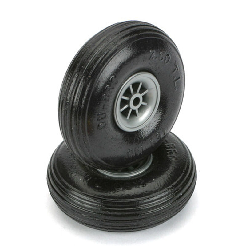 Dubro 250TL Treaded Lite Wheels, 2-1/2" - DUB250TL