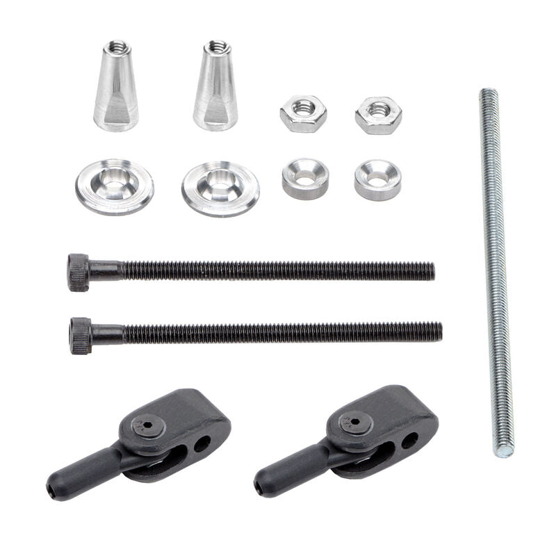 Dubro 3355 Heavy Duty Clevis Horn System, 8-32, 1 set/pk - DUB3355