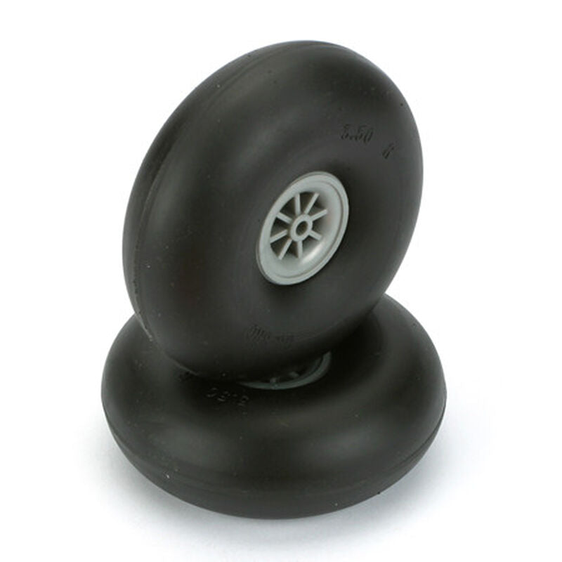 Dubro 350R Smooth Wheels, 3-1/2" - DUB350R
