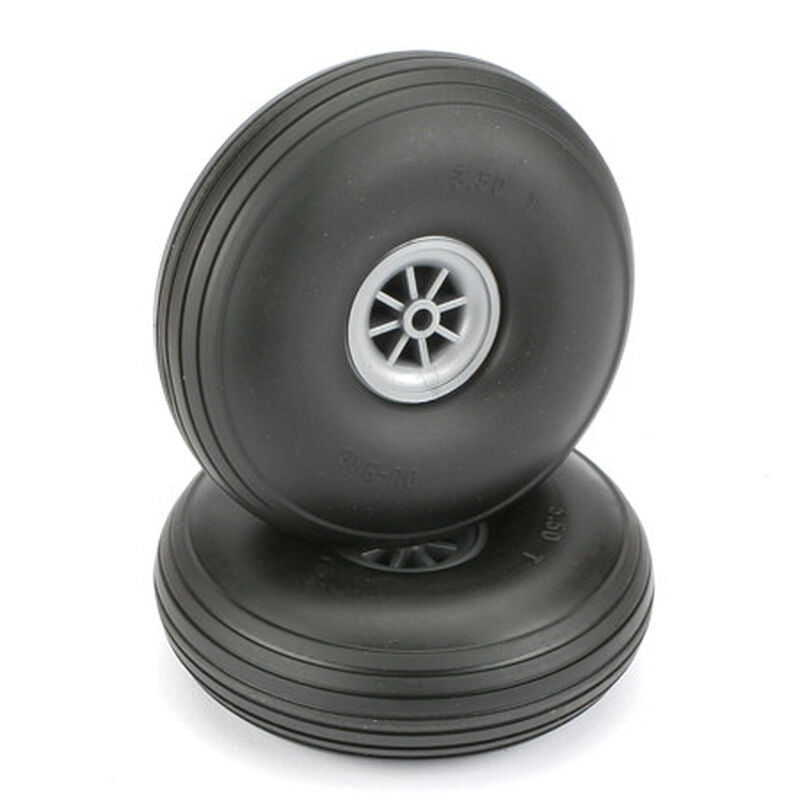 Dubro 350T Treaded Wheels, 3-1/2" - DUB350T