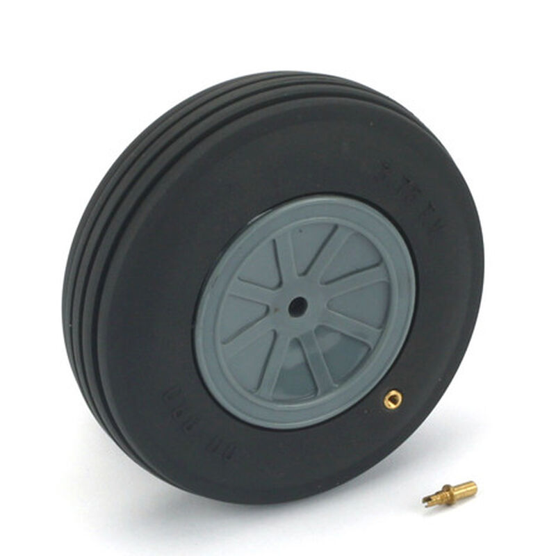Dubro 375TV Treaded Wheel, 3-3/4",Large Scale - DUB375TV