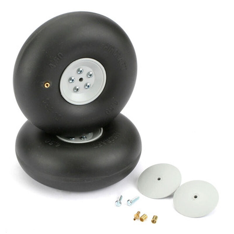 Dubro 450RV Big Wheels, 4-1/2" - DUB450RV
