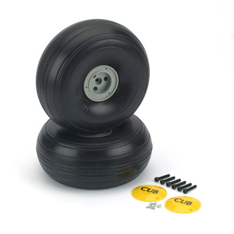 Dubro 558TLC J3 1/3 Cub Wheels (2), 5-5/8" Lite - DUB558TLC