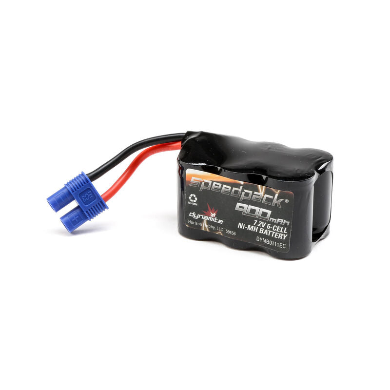 Dynamite 7.2V 900MAH NIMH 6C 3X3 W/EC3 - DYNB0111EC