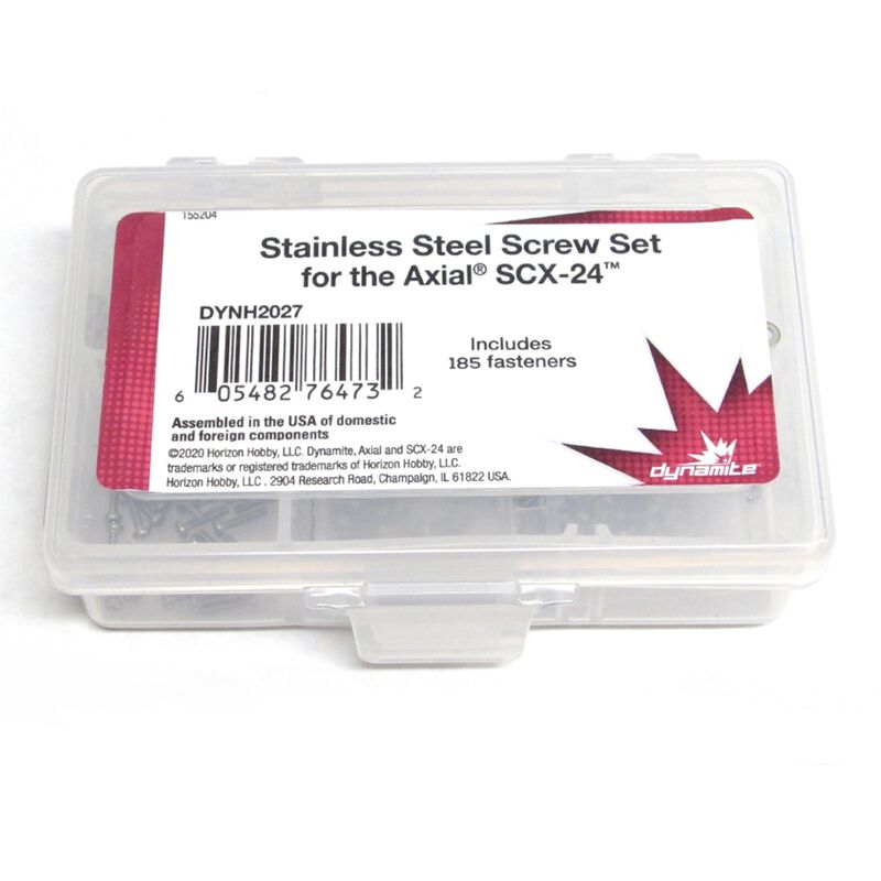 Dynamite Stainless Steel Screw Set: Axial SCX24 - DYNH2027