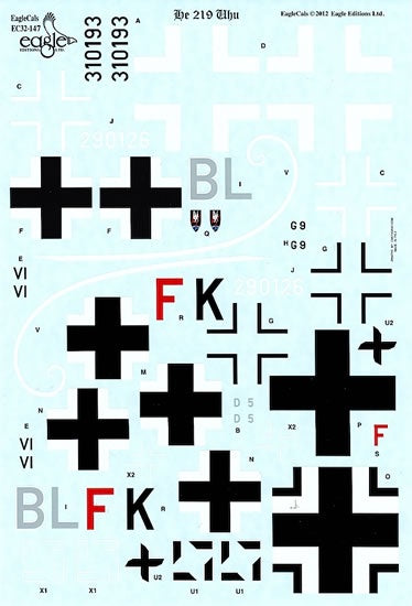 EagleCals ECL32147 1:32 Eagle Editions He 219 Uhu