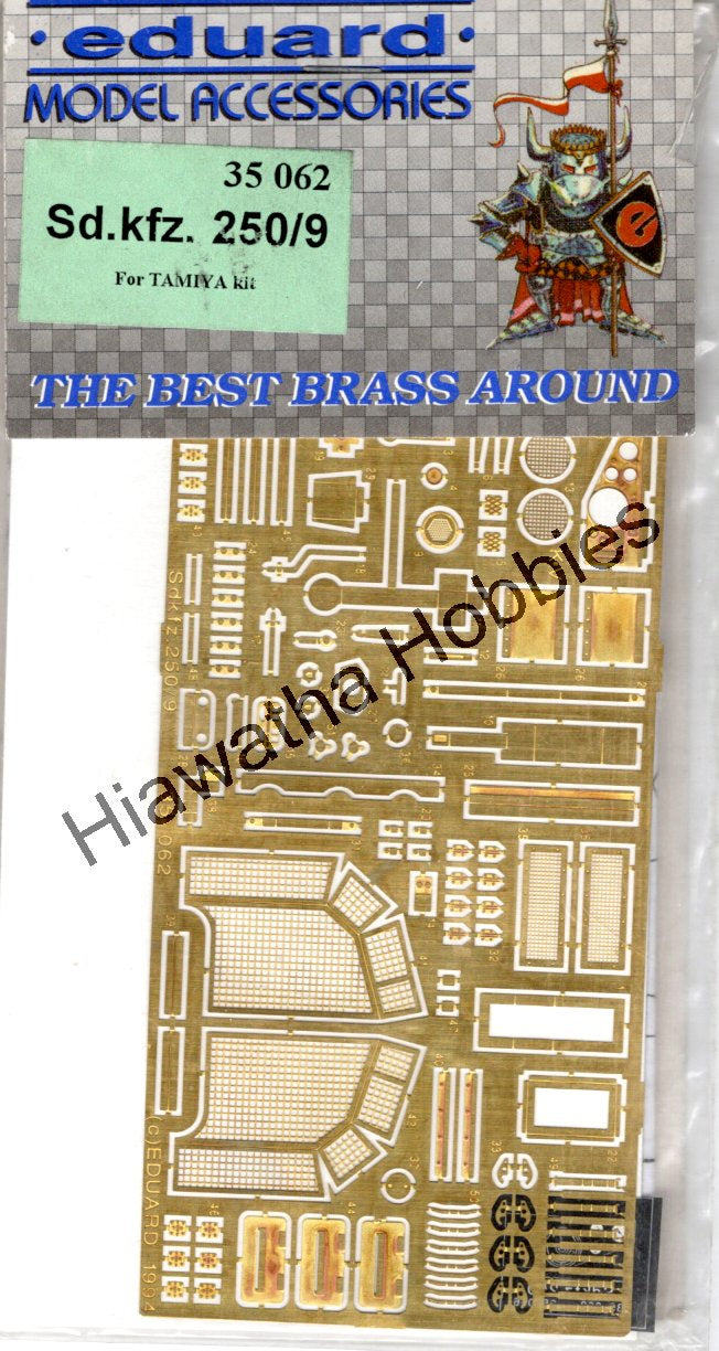 EDUARD 35062 Photo Etch Metal Upgrade Set - 1/35 Scale German Sd. Kfz. 250/9 Ausf. A - For Tamiya Kit #35115
