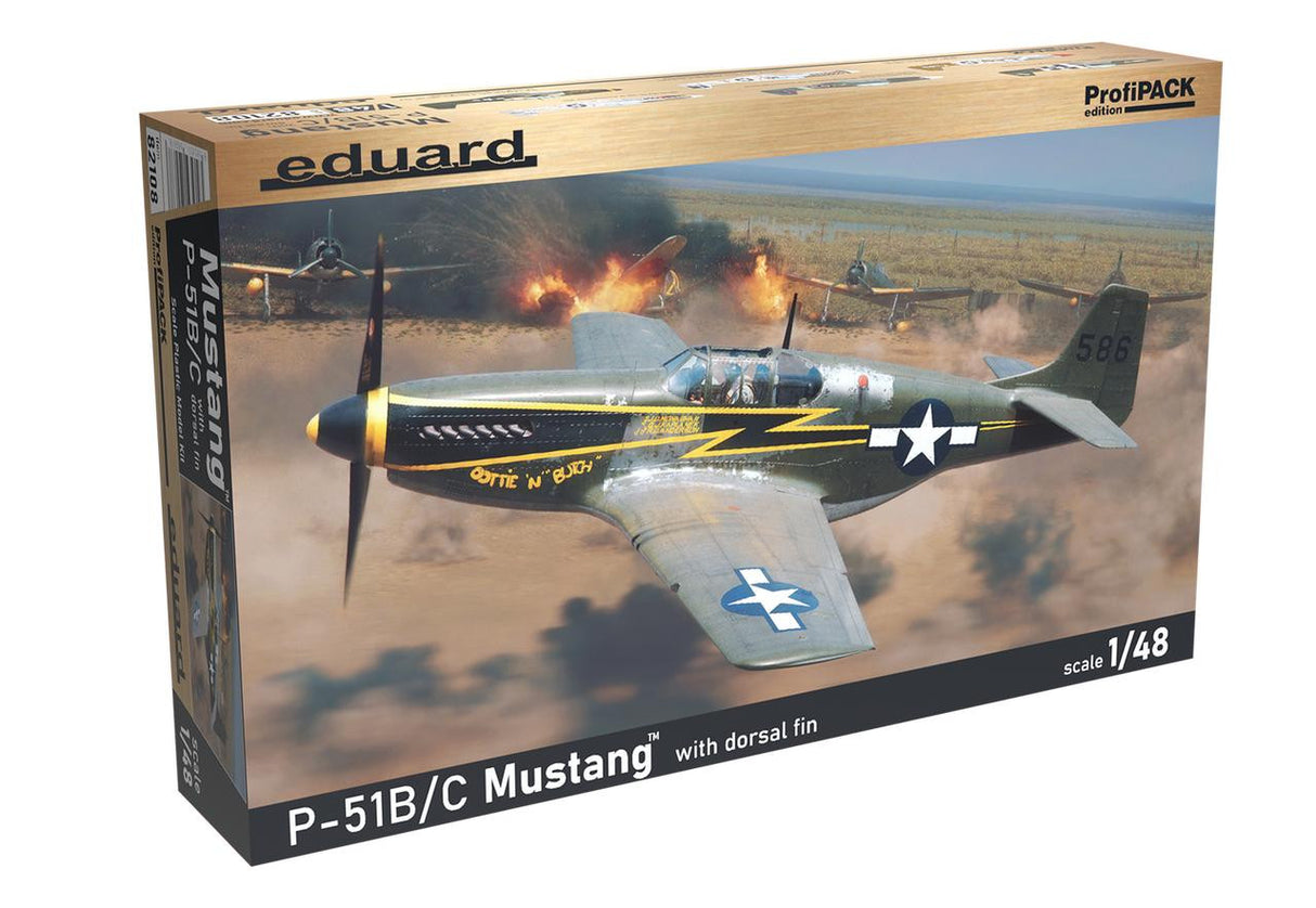 1/48 WWII P51B/C Mustang US Fighter w/Dorsal Fin