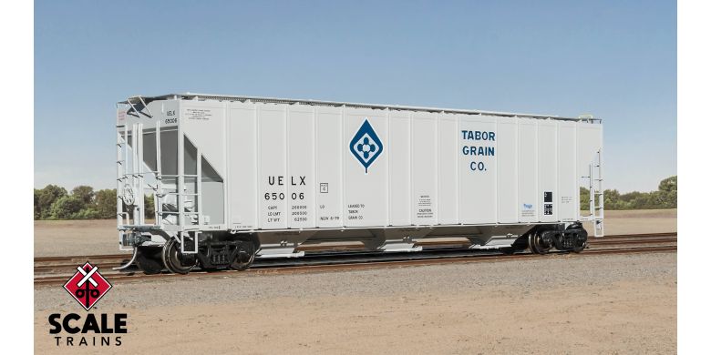 ExactRail Evolution HO Scale Evans 4780 Covered Hopper, Tabor Grain Company/Molecule/ADM / 65031 /