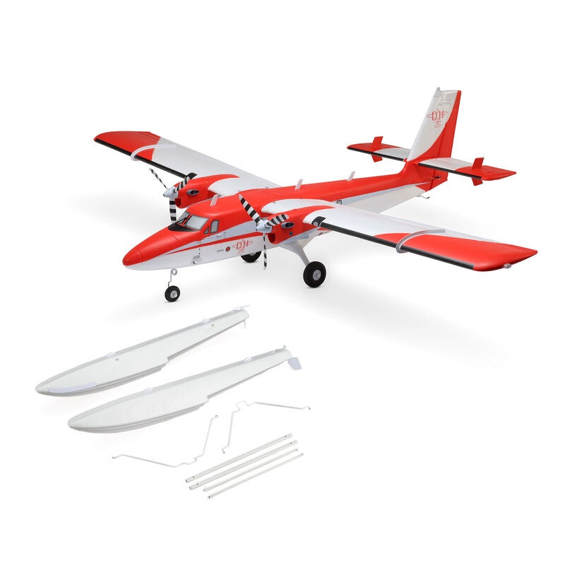 E-flite DHC-6 Twin Otter 1.4m BNF Basic with AS3X+ and SAFE Select with Floats