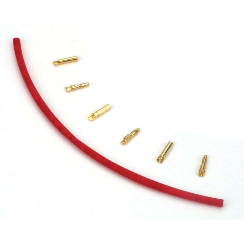 E-flite Gold Bullet Connector Set, 2mm (3)