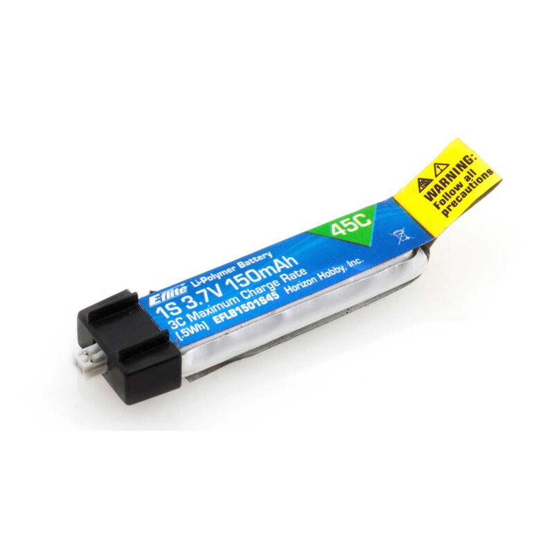 E-Flite 150mAh 1S 3.7V 45C LiPo Battery - EFLB1501S45