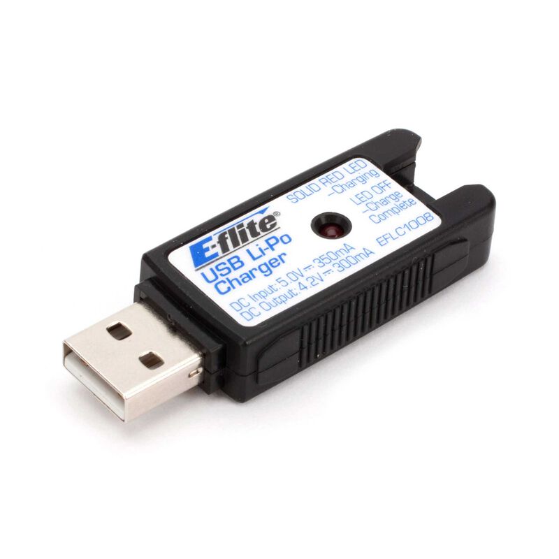 E-Flite 1S USB Li-Po Charger, 300mA - EFLC1008