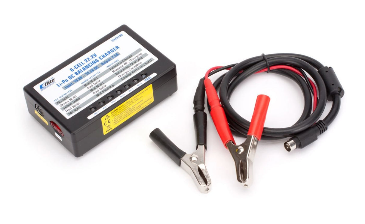 E-Flite 6S 22.2V LiPo Balancing Charger, 2.5A - EFLC3120