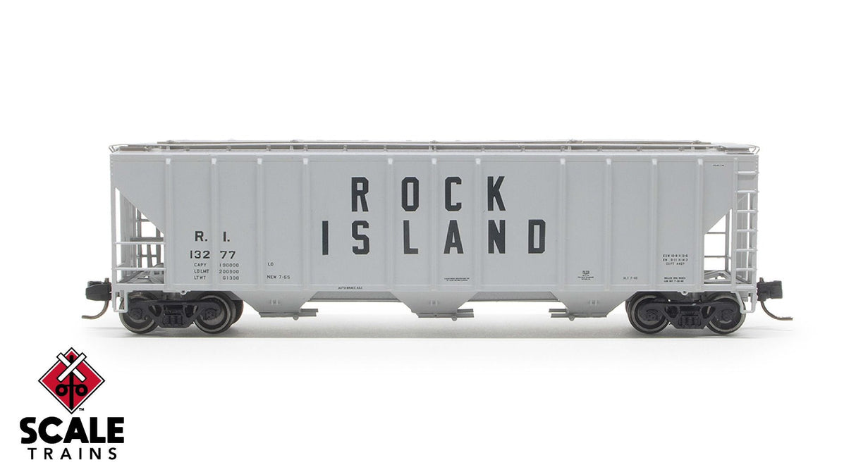 ExactRail N Scale Pullman-Standard 4427 Covered Hopper, Rock Island/1965 As Delivered/Billboard / 13200 /