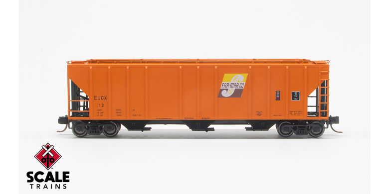 ExactRail N Scale Pullman-Standard 4427 Covered Hopper, Far-Mar-Co/1972 Repaint / 13 /