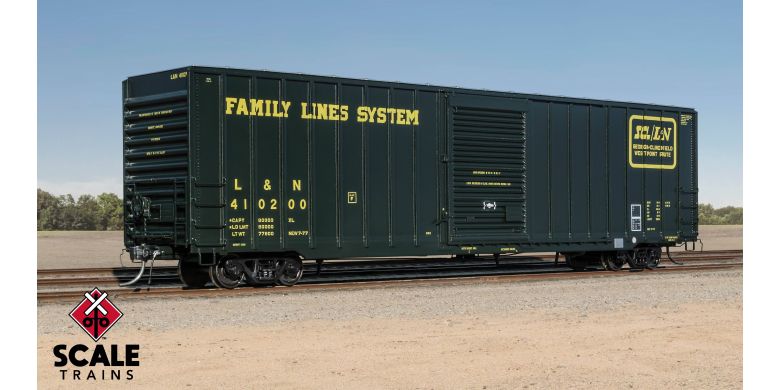 ExactRail Platinum HO Scale Berwick 7580 Appliance Boxcar - Louisville & Nashville (L&N) - Family Lines (Yellow lettering) #410226