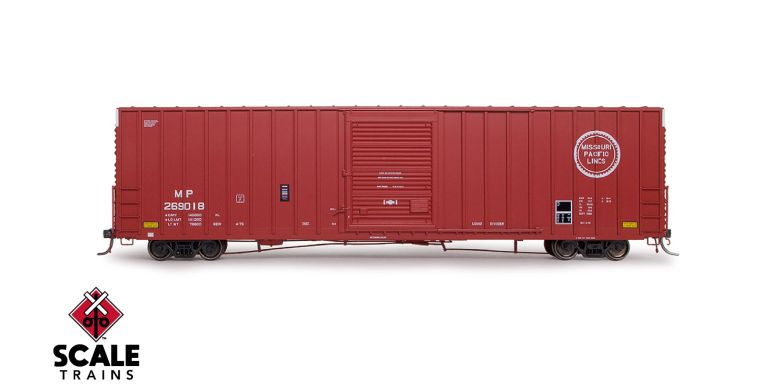 ExactRail Platinum HO Scale PC&F 7633 Appliance Boxcar, Missouri Pacific Lines/MP/1975 As Delivered / 269037 /