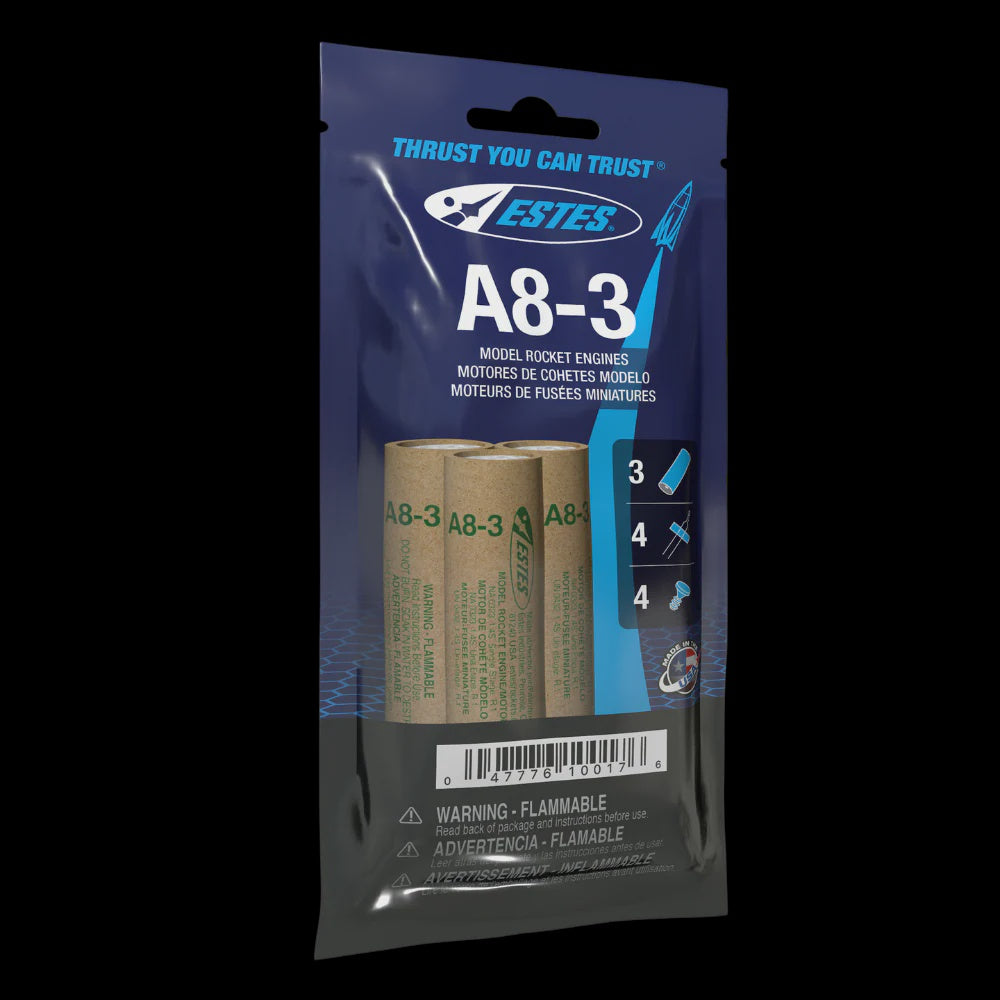 Estes 10017 A8-3 Standard Engine (3-Pack)