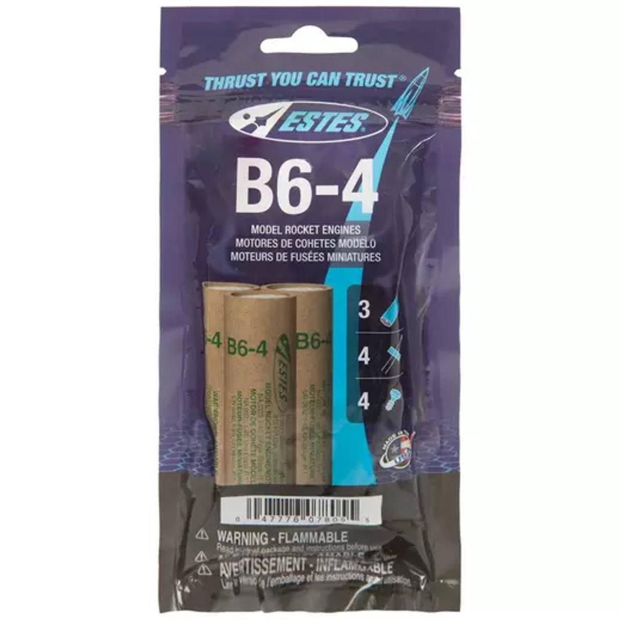 Estes 10019 B4-4 Standard Rocket Engine (3)