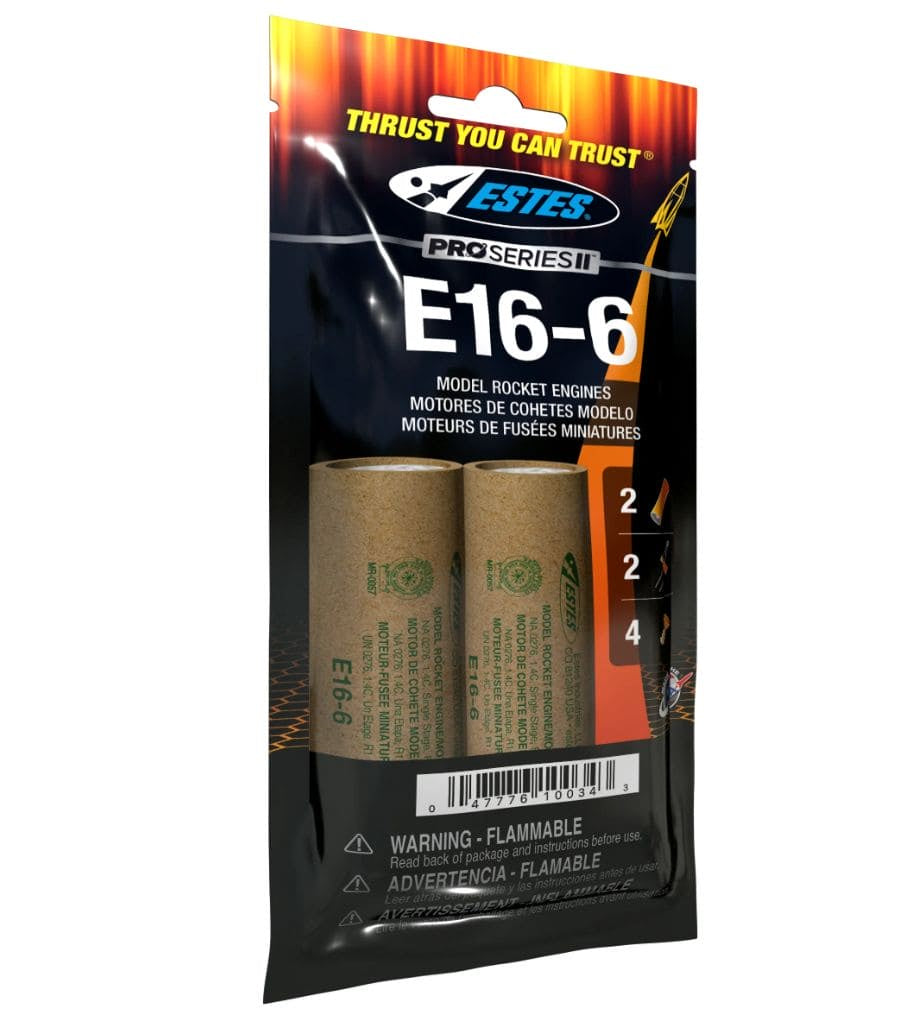 Estes 10034 E16-6 29mm Rocket Engine PSII (2)