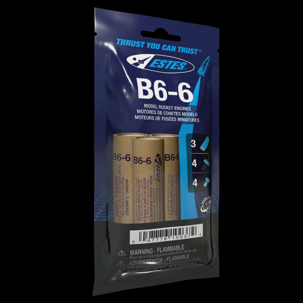 Estes 10037 B6-6 Standard Engines (3-Pack)