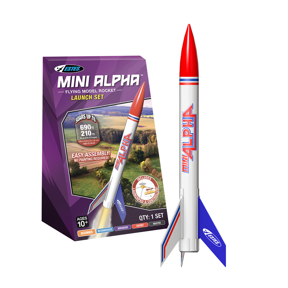 Estes 2458 Mini Alpha Rocket Launch Set