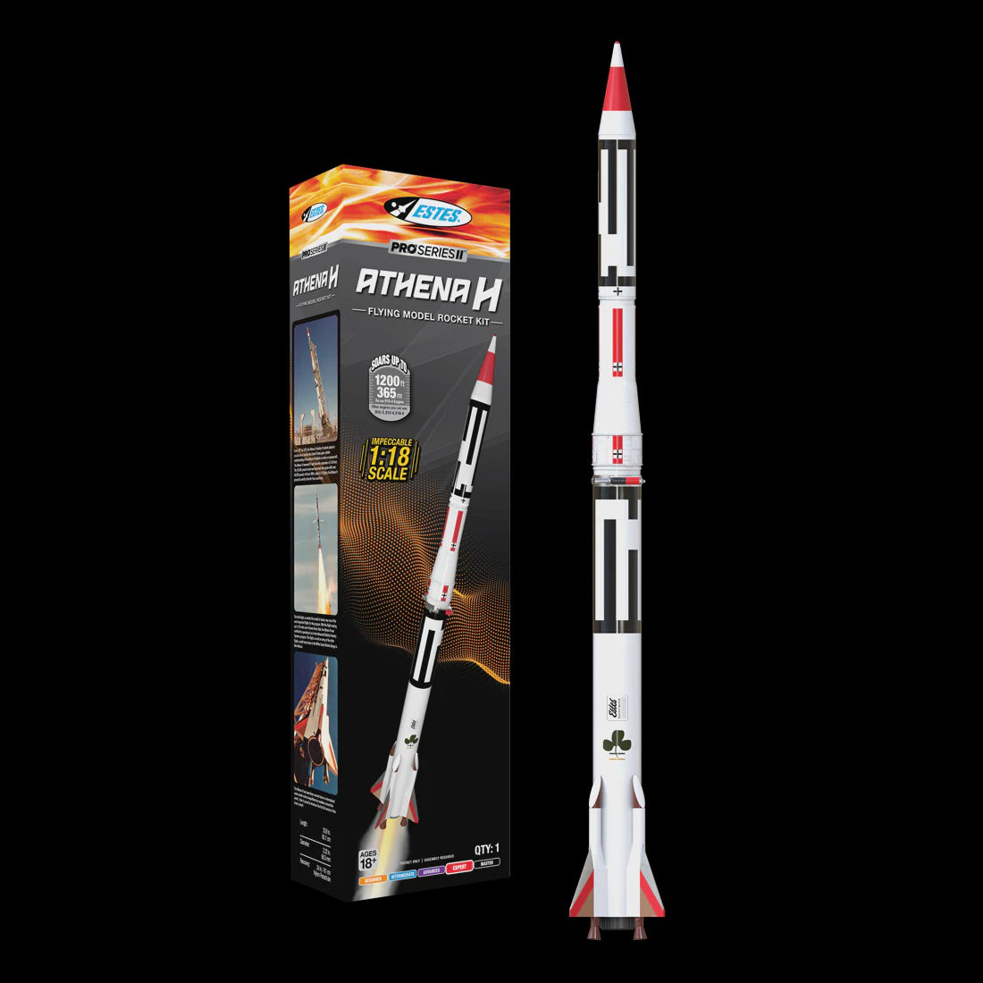 Estes 9725 Athena H Pro Series II Model Rocket - Expert