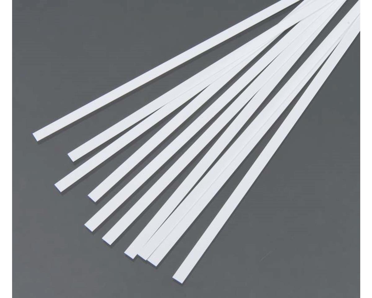 Evergreen Styrene Strip .010" Thick - 14" Long; pkg(10) -- x .156"