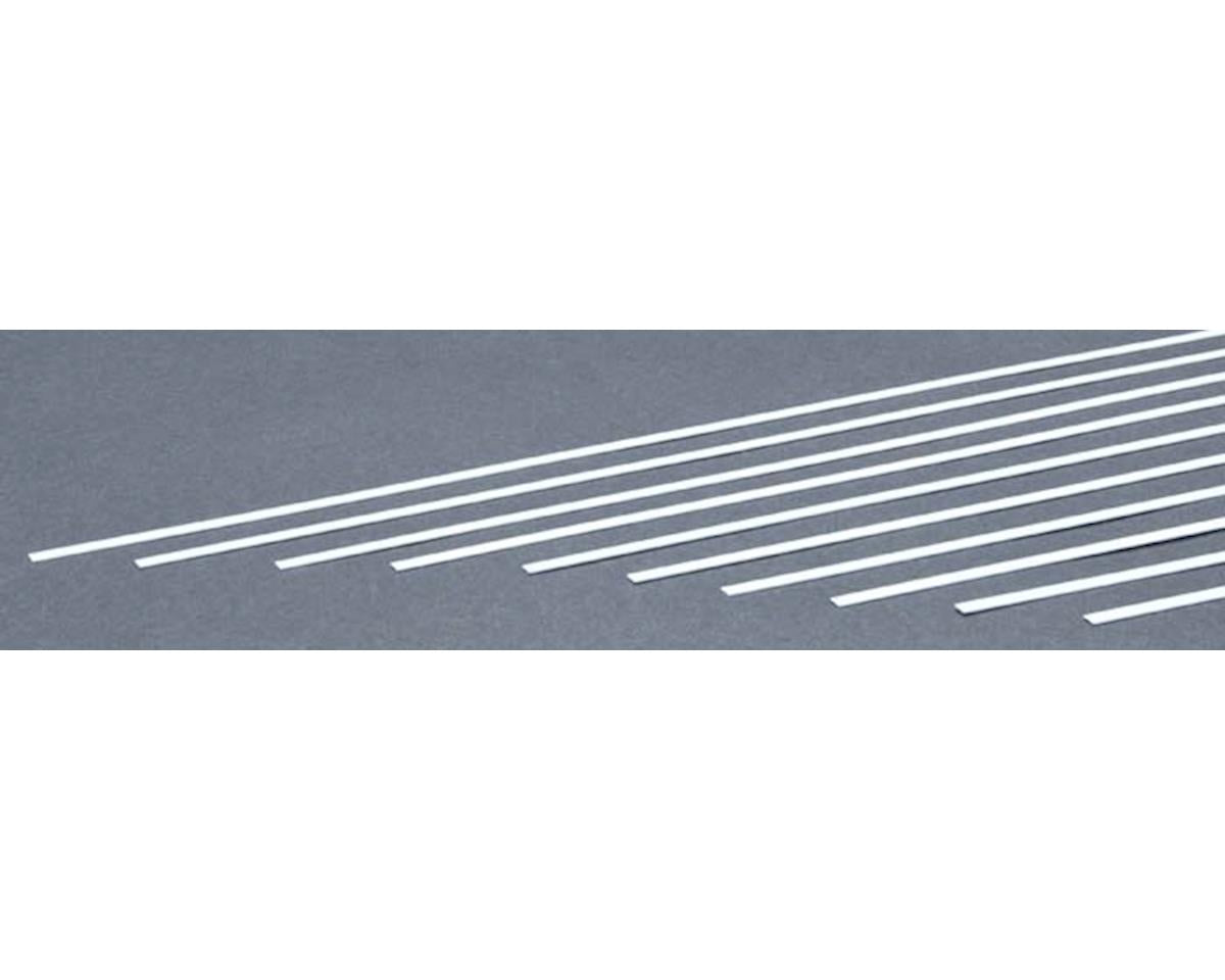 Evergreen Styrene Strip .015" Thick - 14" Long; pkg(10) -- x .125"