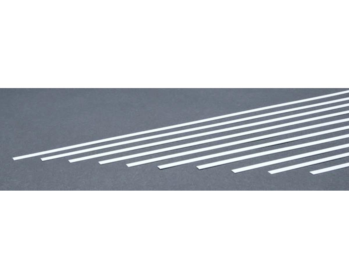 Evergreen Styrene Strip .015" Thick - 14" Long; pkg(10) -- x .188"