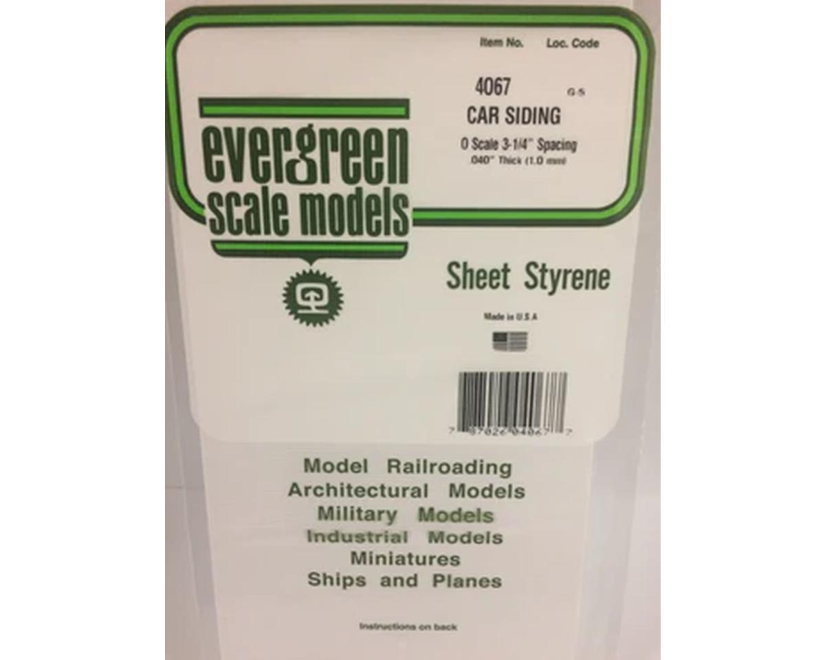 Evergreen Styrene Siding - Novelty Drop Siding (12 x 24 x .040") -- .060" Spacing