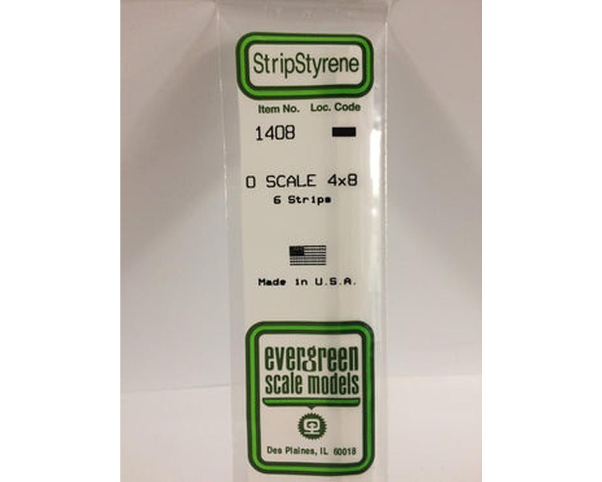 Evergreen Styrene Strips -- 4 x 8"  10.2 x 20.3cm pkg(6)